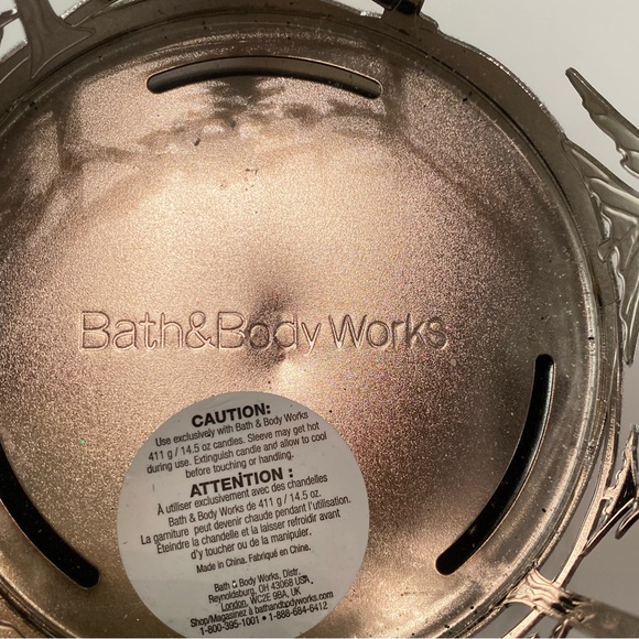 Bath & Body Works Christmas Snowman  3 Wick Pedestal Candle Holder - Picture 4 of 4